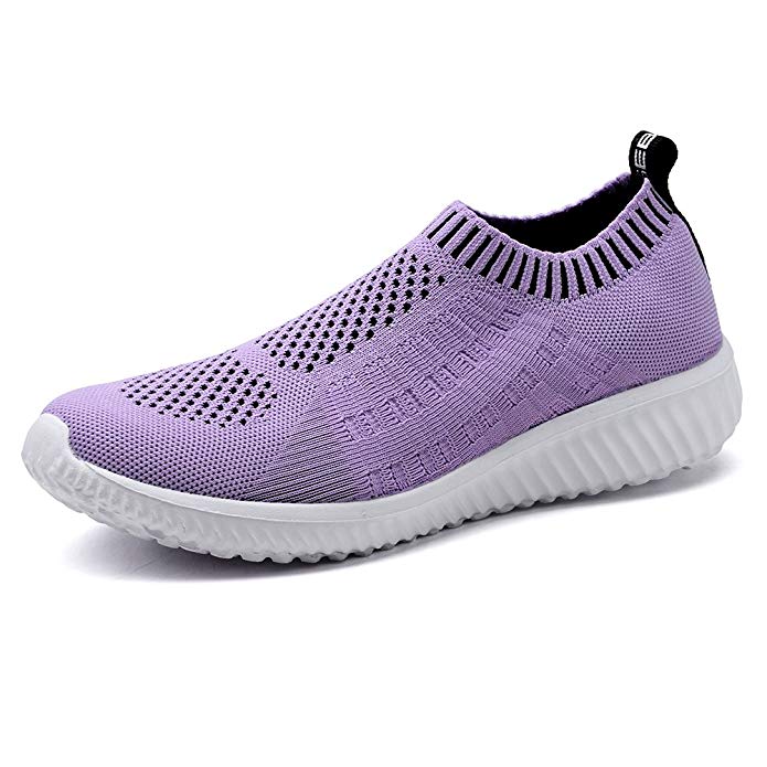 TIOSEBON Women's Purple Athletic Casual Mesh-Comfortable Sneakers - My ...